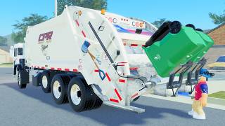 Roblox Garbage Trucks | CTR Peterbilt 520 McNeilus Rear Loader Garbage Truck on Trash