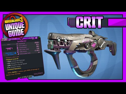 Borderlands 3 | CRIT - MOST OP SMG IN THE GAME?! - Unique Item Guide