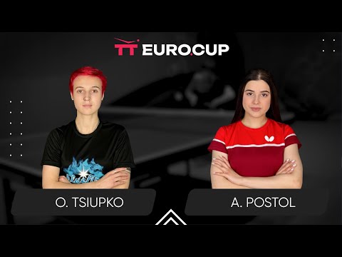 15:30 Oleksandra Tsiupko - Anastasiia Postol 20.07.2025 TT Euro.Cup Women Ukraine Master. TABLE 3