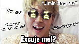 When Blackpink say BTS and other kpop idols names 