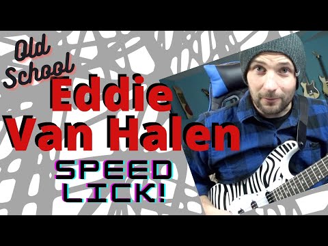 Old School Van Halen Style Speed Lick - #rapidlick16