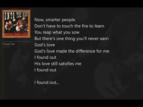 I Found Out (with Lyrics) Mansfield-Howard-Kaiser/Into the Night