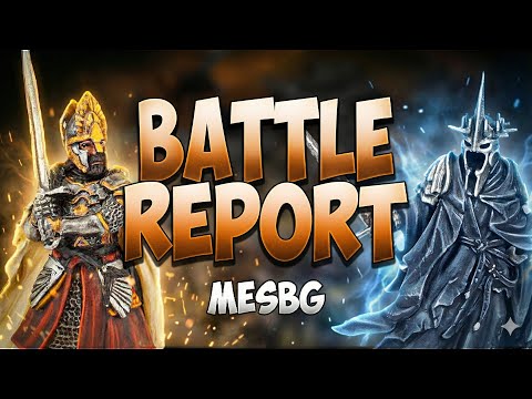 Last Alliance vs Minas Morgul | MESBG Battle Report | Middle Earth Strategy Battle Game