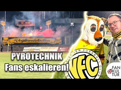PYROTECHNIK | OST-DUELL ESKALIERT | Ein Tag Fan von: VFC Plauen | Fußball-Stadion-Vlog 🏟️