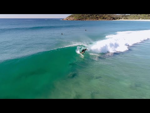 Surfing a rare gem in a Surfers Paradise