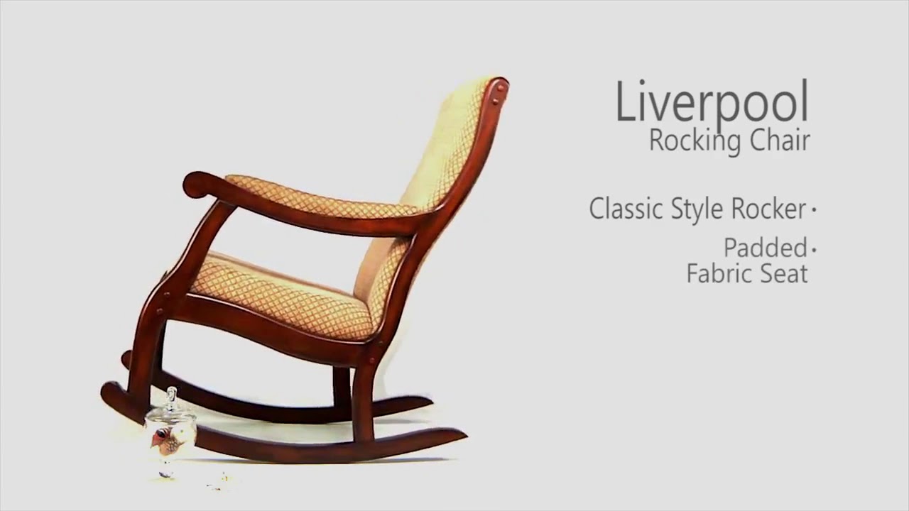 Liverpool Fabric Rocking Chair from Furniture of America (CMAC6408