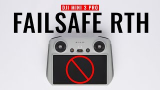 DJI Mini 3 Pro | RC Controller Disconnection - Why You Don’t Need to Panic (Failsafe RTH)