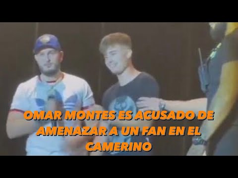 Omar Montes "AMENAZA" a un fan