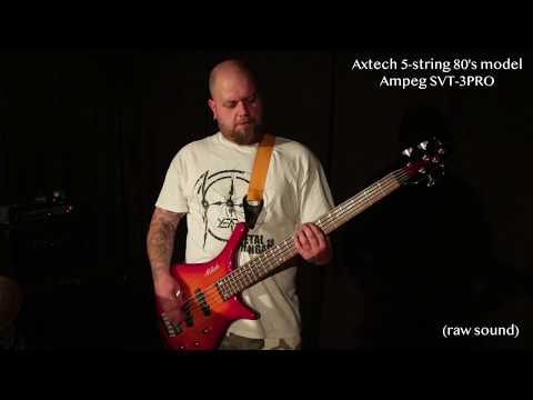 review (In The Mix) - Axtech 5-string 80's model / Ampeg SVT-3PRO