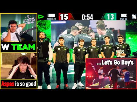 Tarik & Sliggy Can't Believe to LOUD Aspas Played So Well & Destroyed DRX in Valorant Champions 2023