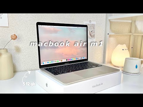  Macbook Air M1 Unboxing 2022, Silver 512gb