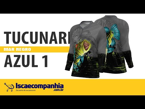 Vídeo Camiseta Mar Negro 30145 Tucunaré Azul 1 FPS 50+