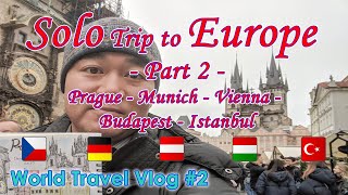 (Eng Sub &日本語字幕) Japanese Solo Travel to Europe - Part 2: Prague, Munich, Vienna, Budapest, Istanbul