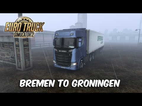 Bremen to Groningen | Euro Truck Simulator 2 | ETS2 1.43 | Scania V8 | Tobii Eye Tracker 5 | G920