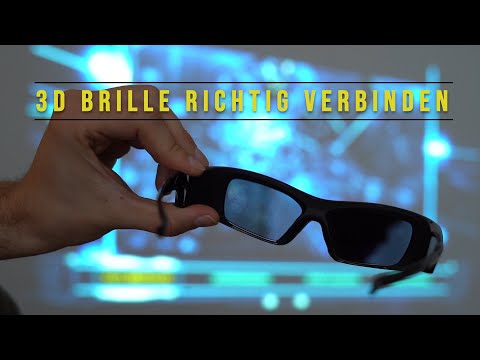Aktive 3D Brille richtig mit dem 3D Beamer verbinden
