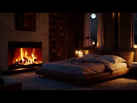 Relaxing Piano Music and Fireplace 24/7 - Sleep, Meditate, Study, Relax, Stress Relief