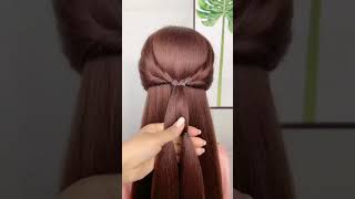Beautiful Hairstyle for Girls ♥️ Best Simple and Quick Hairstyle #Shorts