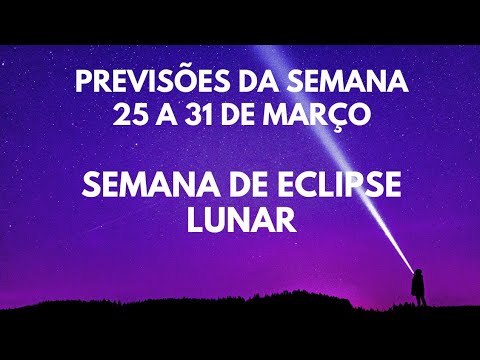 Céu da semana de 25 a 31 de Março de 2024 | Semana de Eclipse