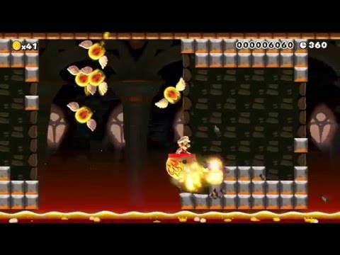 Super Mario Maker Levels: "Lava Bubble Trouble"