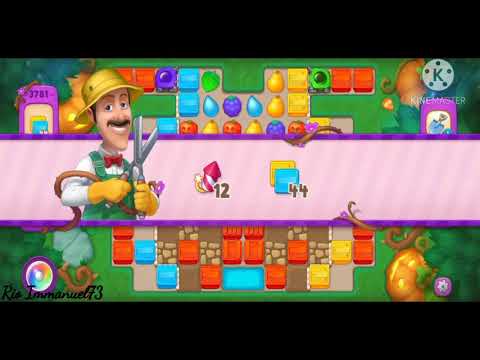 Gardenscapes super hard level 3781 No Booster || Gameplay