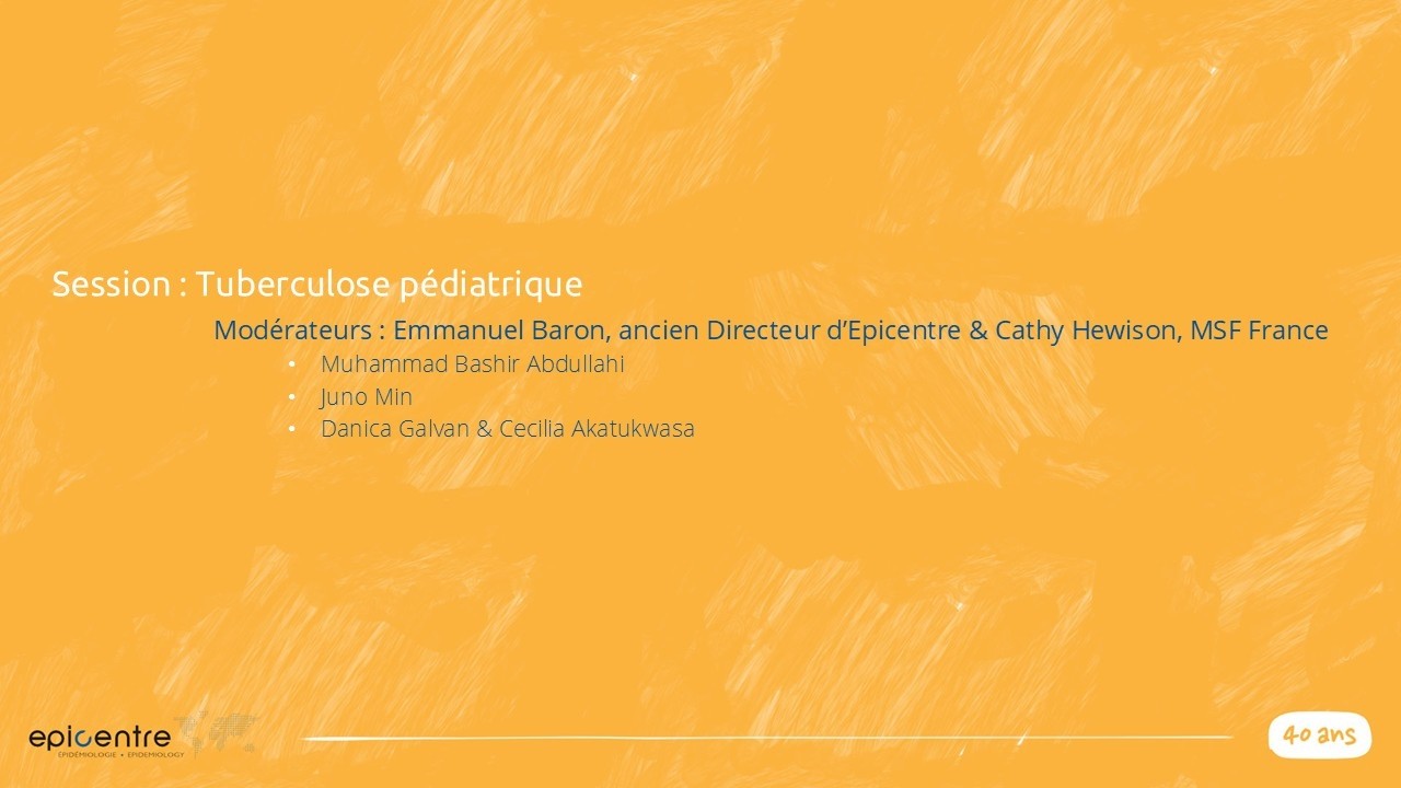 Session | Tuberculose pédiatrique