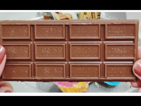 unwrapping Hide & Seek chocolate chip cookies#Hershey's creamy milk chocolate bar