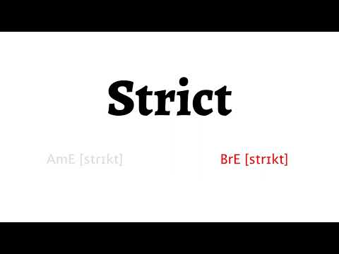 How to Pronounce strict in American English and British English