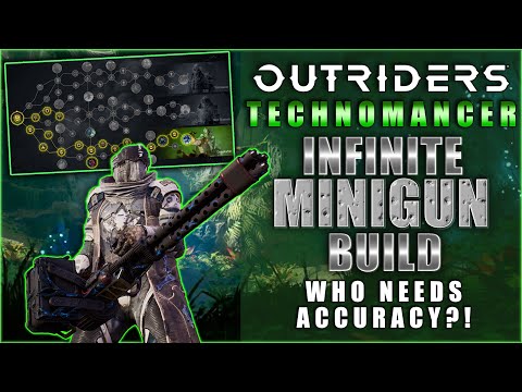 "Who Sends all These Babies to Fight?" ~ Heavy Weapons Guy - Unlimited Minigun Build Outriders