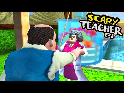 Scary Teacher 3D #19 Special Chapter - New Year Festivities ( Level 3 ) Chemical Catastrophe