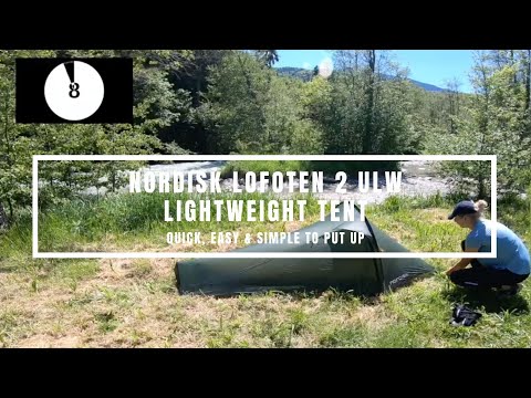 Nordisk Lofoten 2 ULW  Lightweight Tent  - Quick, Easy and Simple to put up in under 2 mins