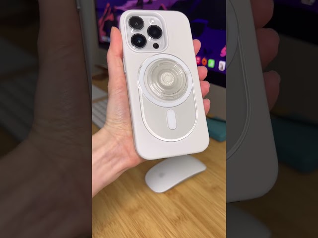 Vídeo relacionado con Patrón de flores azul oscuro PopSockets PopGrip Intercambiable