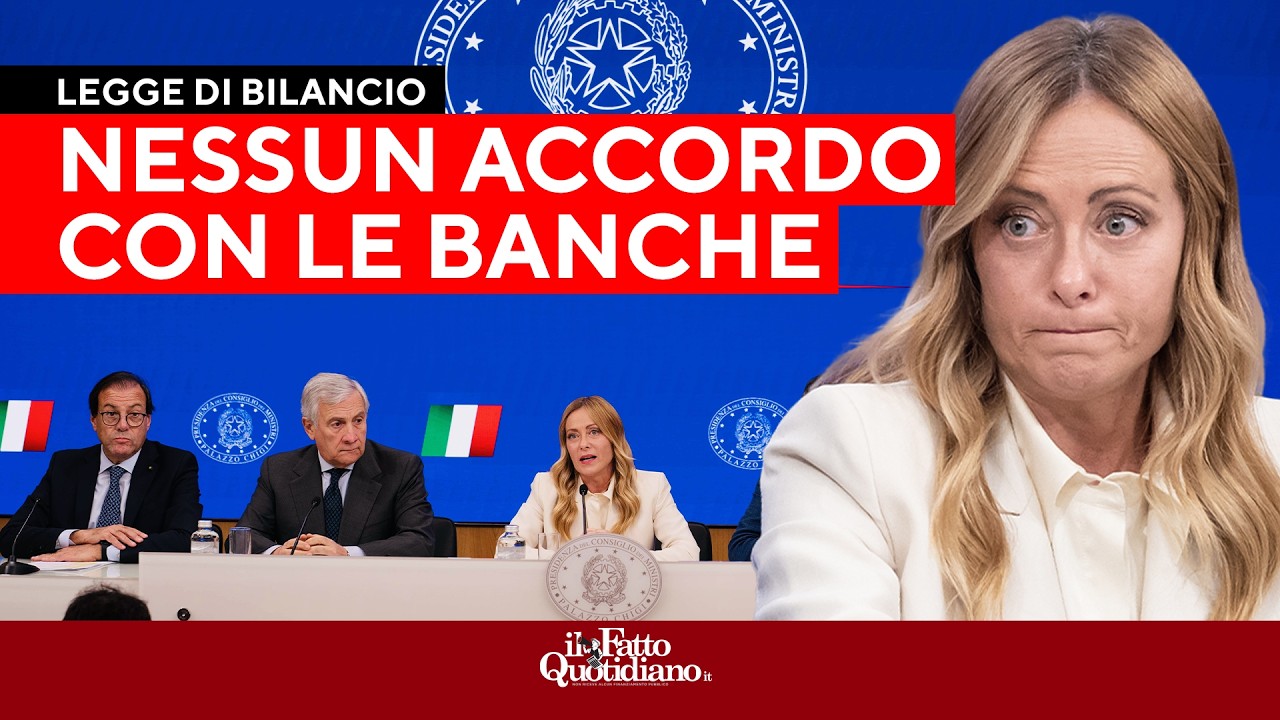 Meloni ammette lo stallo con le banche: "Non siamo riusciti a trovare un accordo"