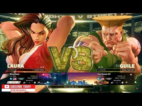 "Best Bout Replays" SFV AE - Blackflame vs Top-Gunna-DX  (1080pHD 60fps)