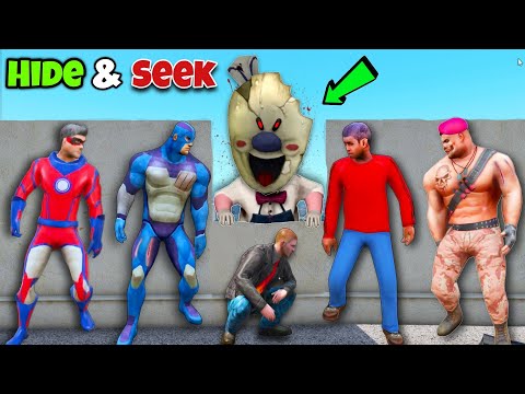 Hide And Seek With Rope Hero Tipson Villain In Ice Scream House | Rope Hero Vice Town|Rope Hero Gta5