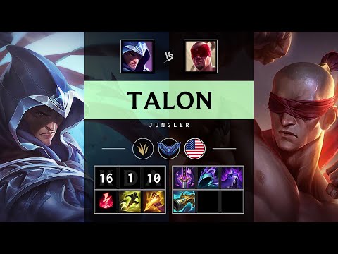 Talon Jungle vs Lee Sin - NA Diamond Patch 25.16