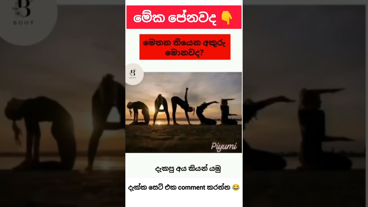 මේ අකුරු දැක්ක නම් ඔයත් මාර වැඩ්ඩෙක් ❤️