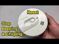 How To Reset Smoke Detector Make It Stop Beeping Chirping Randomly For No Reason