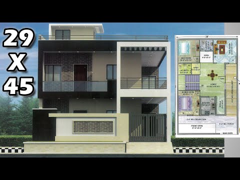 30 X 64 House Plan 2Bhk With Parking Ground First Floor 30 X 64 घर का नक्शा 1920sq ft