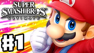Super Smash Bros Ultimate - Gameplay Walkthrough Part 1 - Mario! Spirits &amp; Classic (Nintendo Switch)