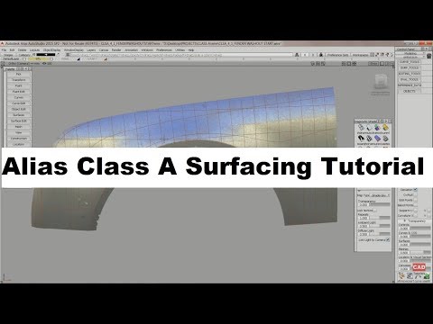 Autodesk Alias Class A Surfacing Tutorial