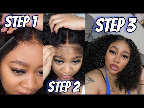 20 INCH RAW INDIAN CURLY WIG INSTALL | HD LACE WITH 4C BABY HAIRS | ALIBABA HAIR INSTALL