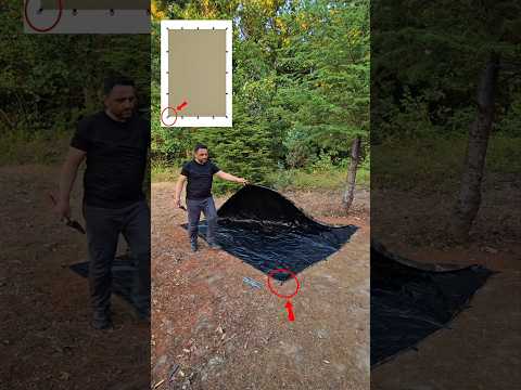 Turn A Simple Tarp Into A Survival Shelter 🏕️