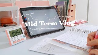 Study Vlog : My first Mid Test in University - Business Major
