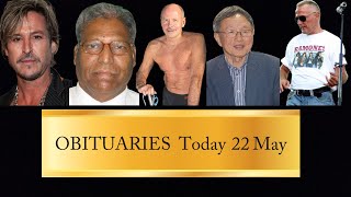 Famous People we Lost in Today 22 May 2024 OBITUARIES TV