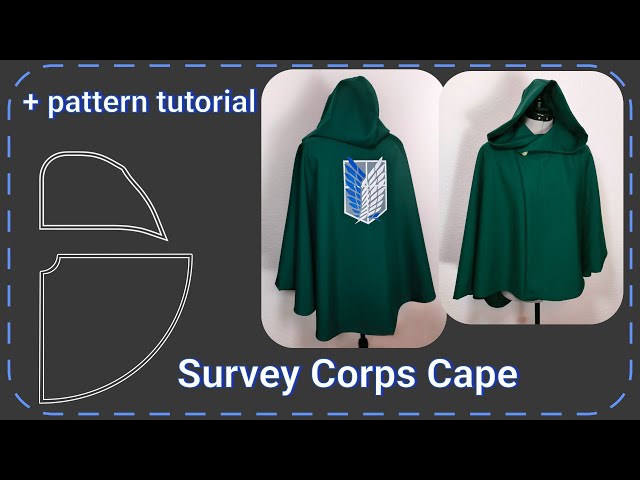 Vídeo relacionado con OSIAS Capa cosplay Anime AoT Survey Corps con emblema bordado de alas (M)
