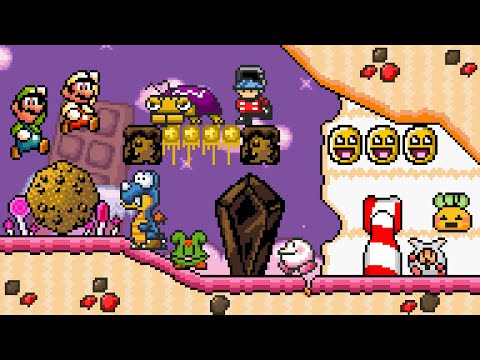 New Great Castle Adventure (SMBX 2.0) - Candy Craze Cliffs #3 - Super Mario Bros. X2. ᴴᴰ