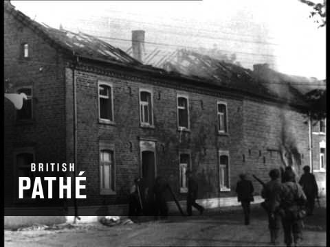 Gis Saving Belongings From Burning House (1944)