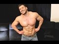 Ripped Muscle Man Playing In Jeans