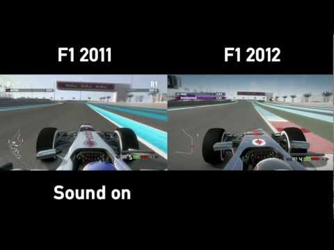 F1 2012 vs F1 2011 Onboard Lap in Abu Dhabi