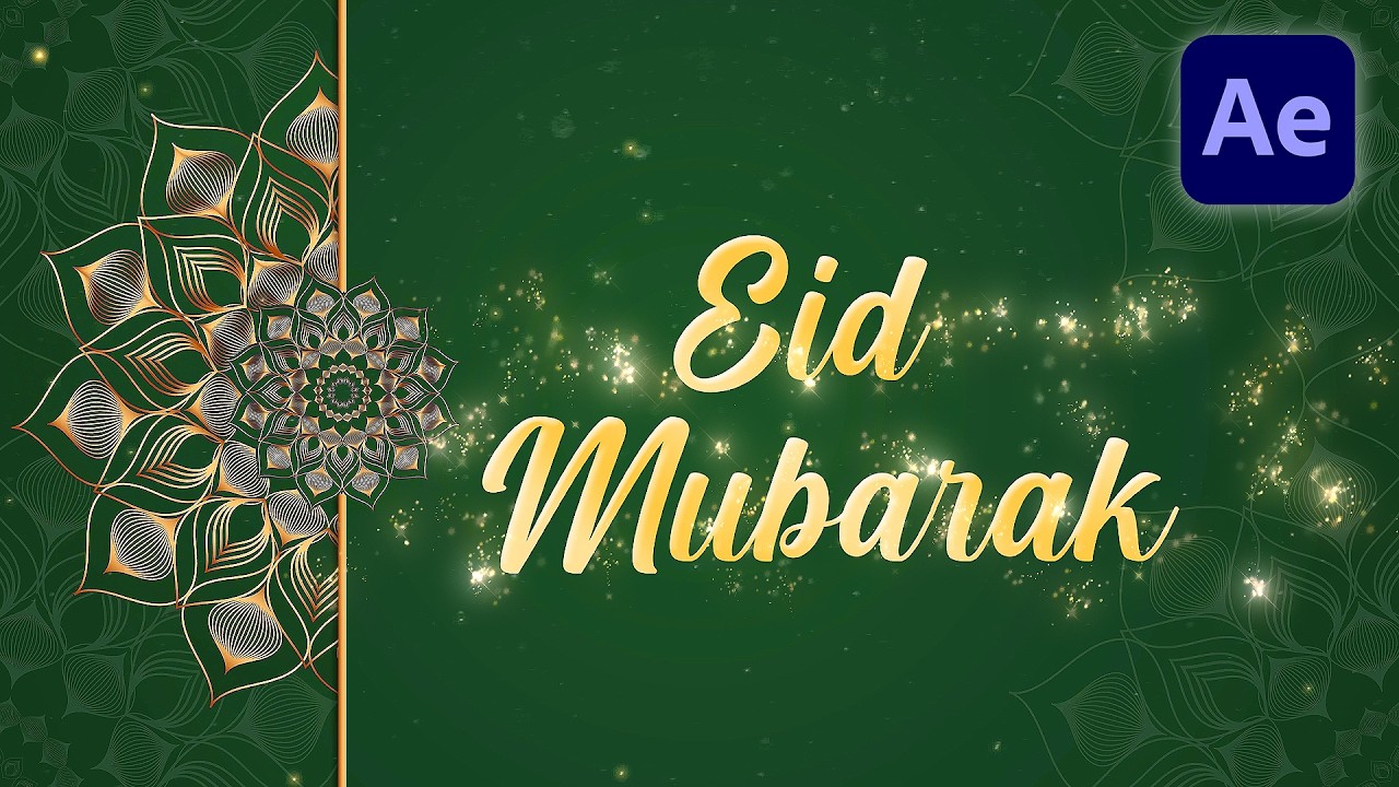 Eid Mubarak Greetings | Eid Animation Intro | Motion Graphics | After Effect Tutorials